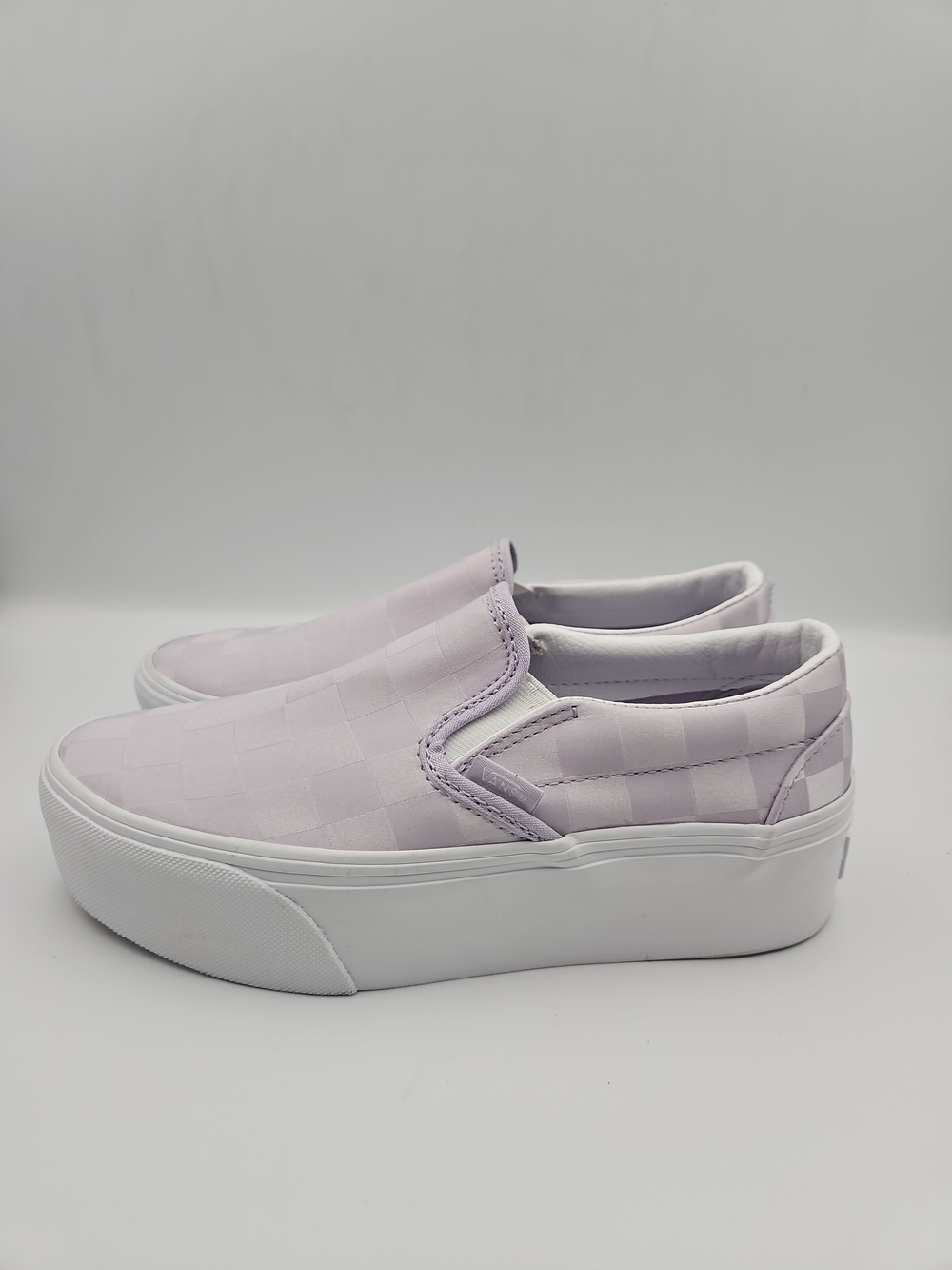 Vans Platform Slip-On Sneakers in Light Lavender